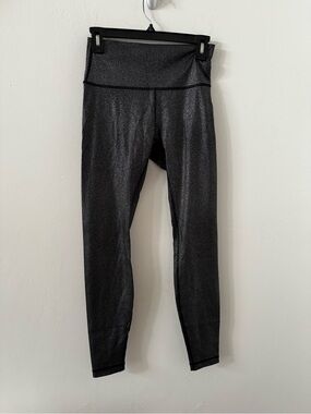 lululemon athletica Black Sparkle High-Rise Leggings
